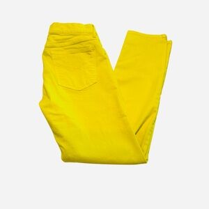 GAP 1969 cropped jean leggings in lemon drop size 26/2R